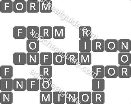 Wordscapes 100 Pass 4 Canyon image answer