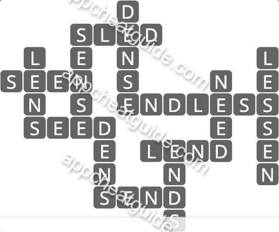 Wordscapes 1001 Serene 9 Lake image answer