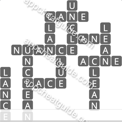 Wordscapes 1032 Grace 8 Lake image answer
