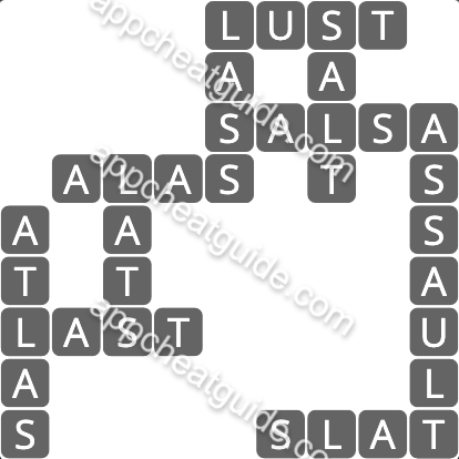 Wordscapes 1058 Above 2 Vista image answer