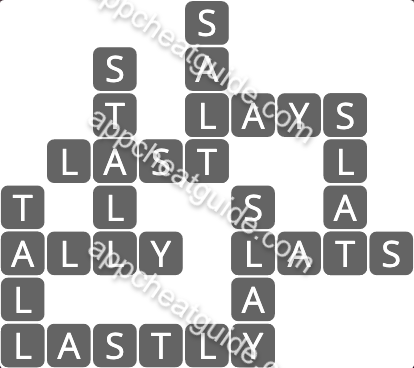 Wordscapes 1097 Below 9 Vista image answer