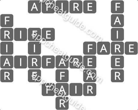 Wordscapes 1152 Bright 16 Cliff image answer