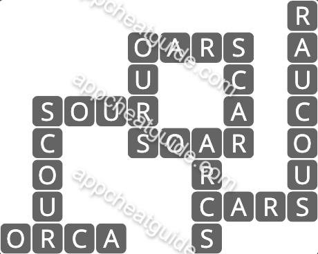 Wordscapes 1254 Aqua 6 Beach image answer