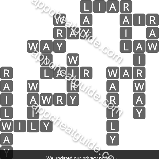 Wordscapes 1598 Arch 14 Outback image answer