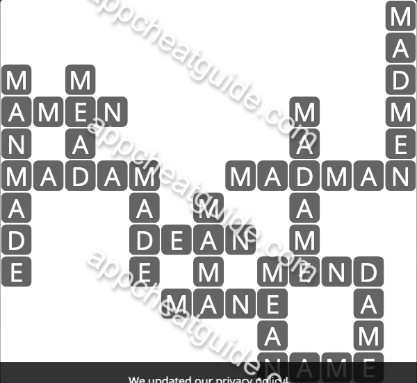 Wordscapes 1704 Bright 8 Timberland image answer