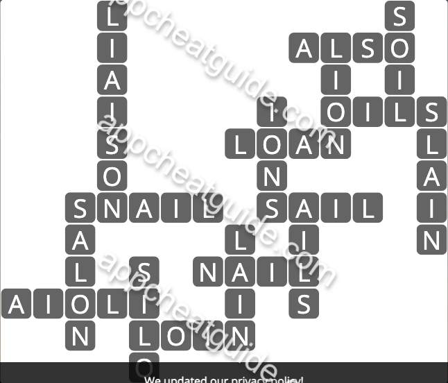Wordscapes 1716 Dawn 4 Timberland image answer