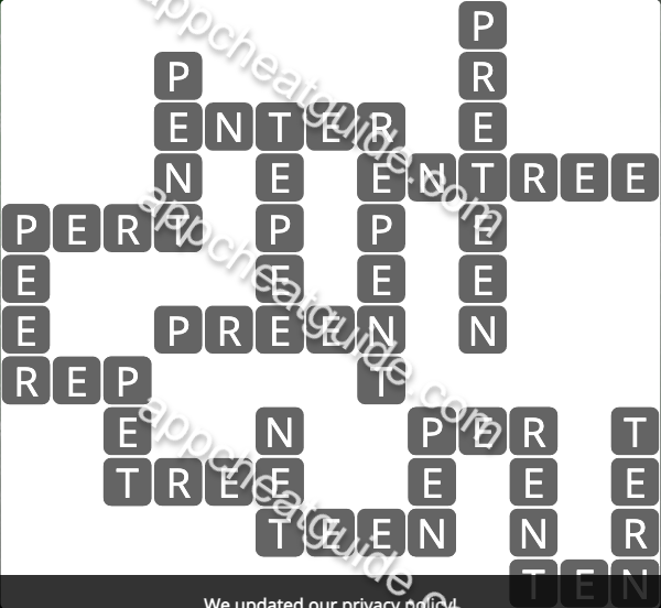 Wordscapes 1724 Dawn 12 Timberland image answer