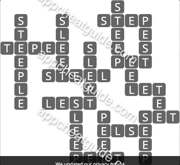 Wordscapes 1956 Serene 4 Formation image answer