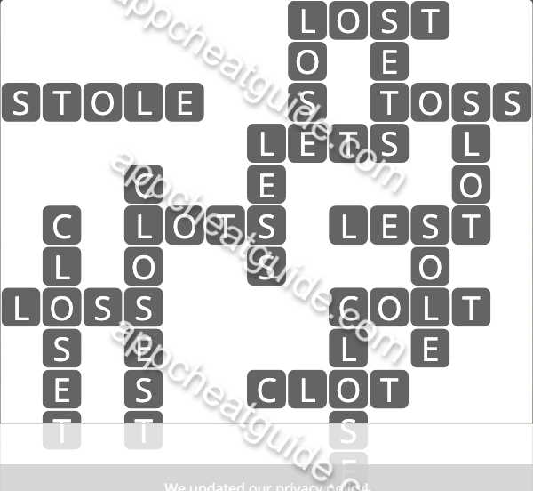 Wordscapes 2252 Fir 12 Woods image answer