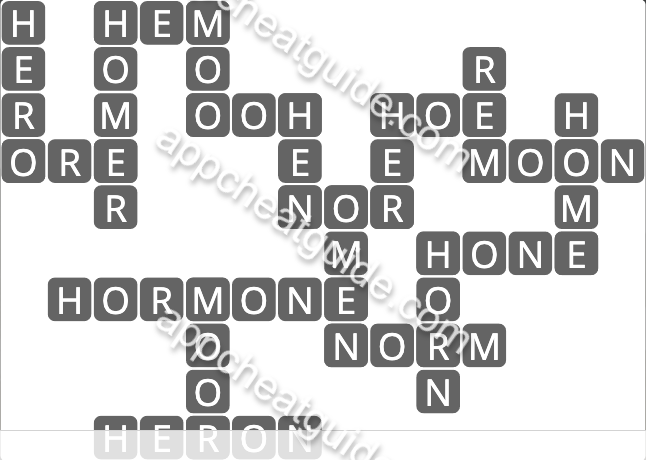 Wordscapes 2319 Bright 15 Woods image answer