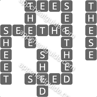 Wordscapes 2320 Bright 16 Woods image answer