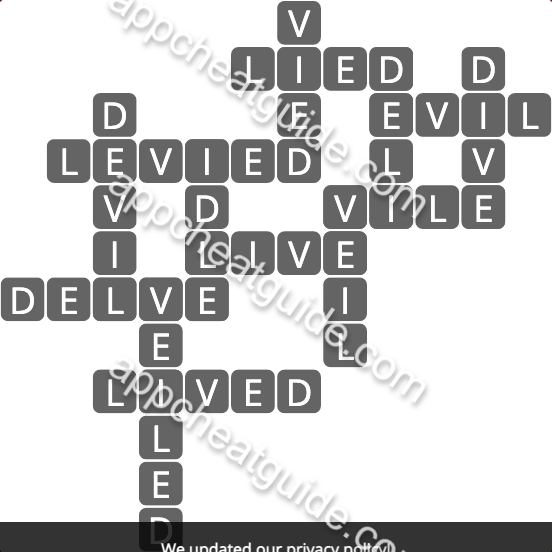 Wordscapes 2416 Ripple 16 Tide image answer