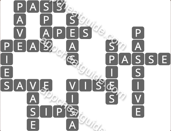 Wordscapes 2438 Calm 6 Tide image answer