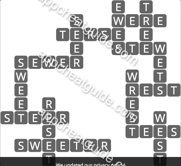 Wordscapes 2600 Lake 8 Air image answer