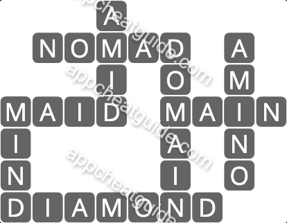 Wordscapes 3154 Far 2 Rows image answer