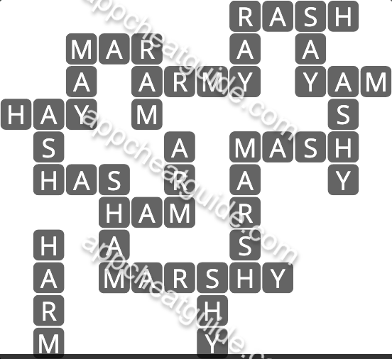 Wordscapes 4634 Bare 10 Placid image answer