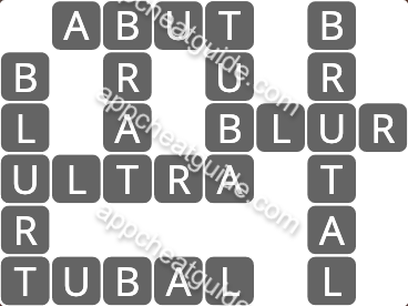 Wordscapes 4642 Bud 2 Thrive image answer