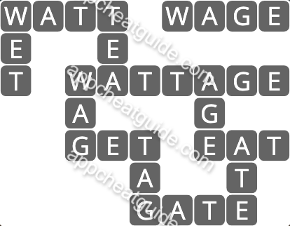 Wordscapes 4645 Bud 5 Thrive image answer