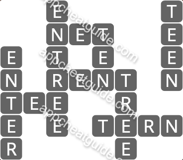 Wordscapes 4649 Bud 9 Thrive image answer