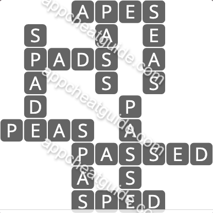 Wordscapes 4651 Bud 11 Thrive image answer