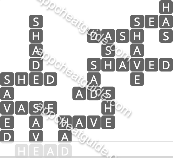 Wordscapes 4661 Seed 5 Thrive image answer