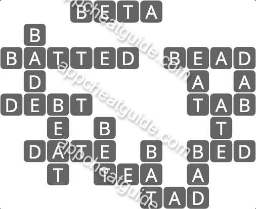 Wordscapes 4662 Seed 6 Thrive image answer