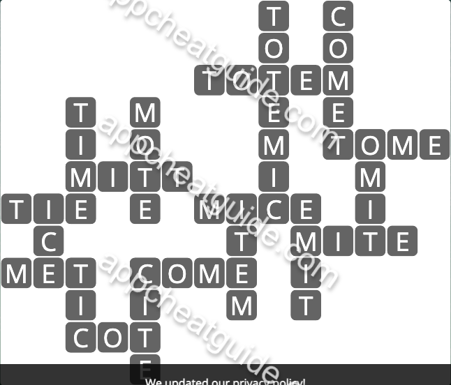 Wordscapes 4664 Seed 8 Thrive image answer