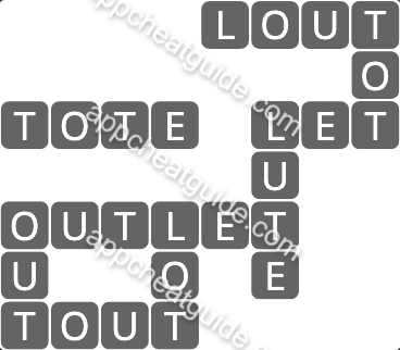 Wordscapes 4665 Seed 9 Thrive image answer