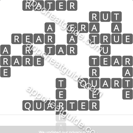 Wordscapes 4668 Seed 12 Thrive image answer