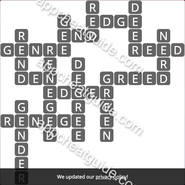 Wordscapes 5228 Erode 12 Wildwood image answer