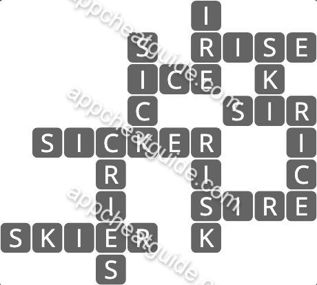 Wordscapes 5641 Free 9 Summit image answer